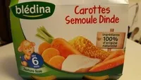 Carottes Semoule Dinde 2x200g