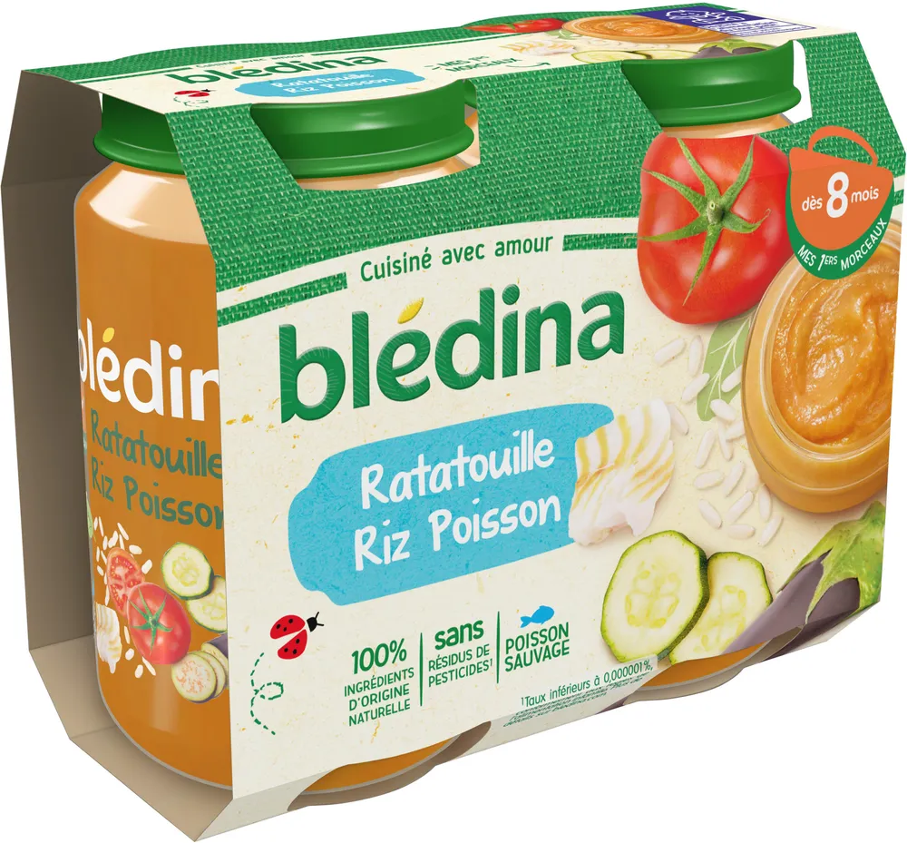 Ratatouille Riz Poisson 2x200g