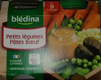Petits pots pour bébé de petits légumes pâtes et boeuf dès 9mois