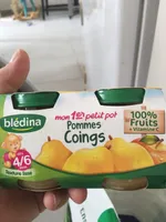 Mon 1er petit pot fruits pomme coings 4/6 mois