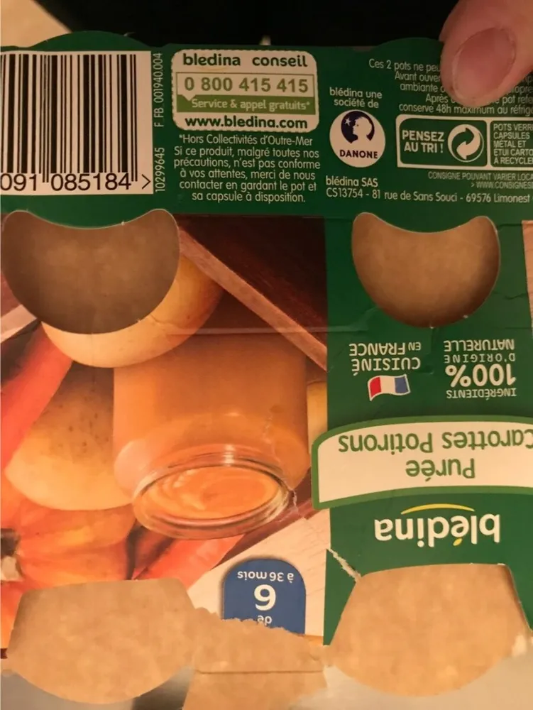 Purée Carottes Potirons