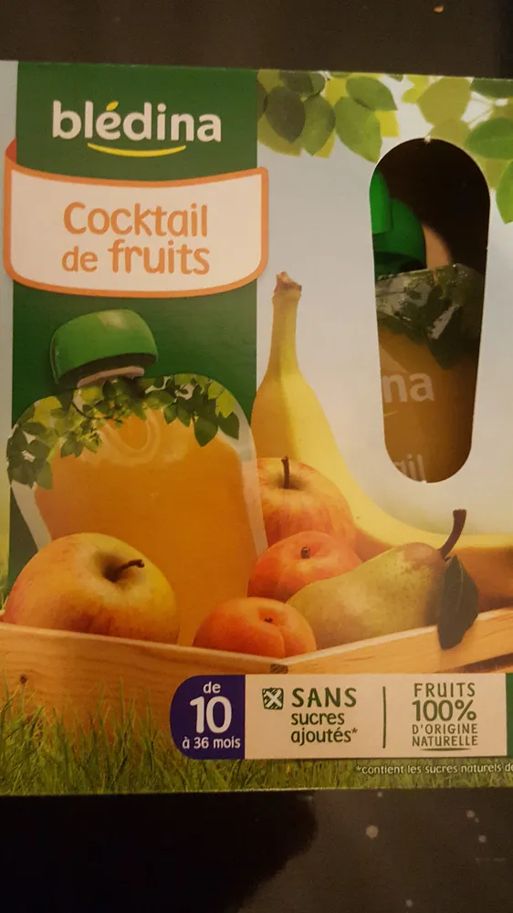 Gourde Cocktail de fruits 4x90g dès 10 Mois