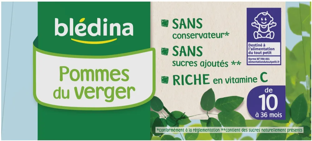 Gourde Pommes du Verger 4x90g dès 10 Mois