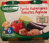Purée Aubergines Tomates Agneau 2x200g