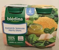 Epinards Semoule Merlu Blanc 2x200g