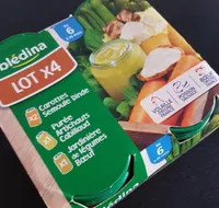 Petits Pots Leg. dinde Boeuf Cabillaud Blédina 4X200G +