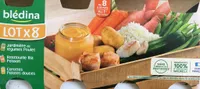 4 Jardinière de Légumes Poulet / 2 Ratatouille Riz Poisson / 2 Carottes Patates Douces 8x200g