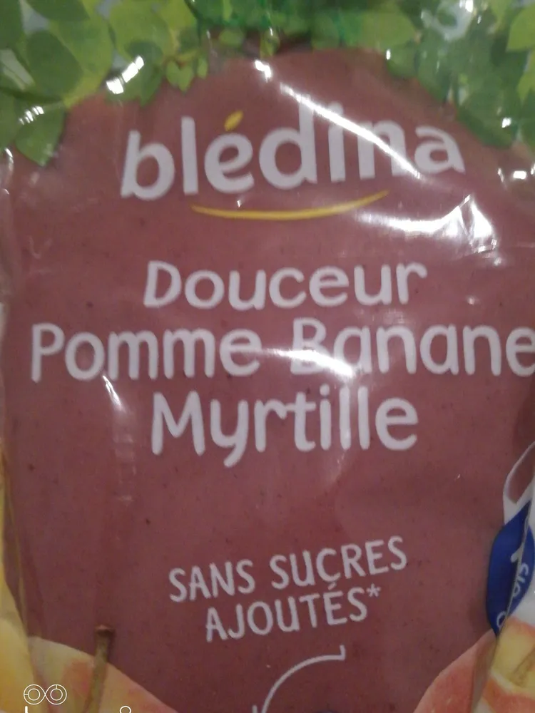 Purée Douceur banane pomme myrtille, dès 10 mois