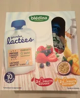 Blédina Gourdes lactées 4x85g Exotiques/Fruits rouges 10 mois