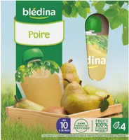 Gourde Fruit Poire 4x90g Dès 10 Mois