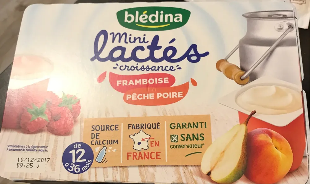 Mini lactés framboise peche