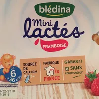 Blédina Mini lactés 6x55g Framboise dès 6 mois