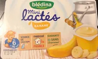 BLEDINA LES MINI LACTES 6x55g Banane dès 6 mois