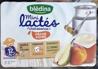 Mini lactés croissance pêche poire