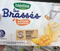 Les Brassés Banane Mangue 6X95G Dès 10 mois