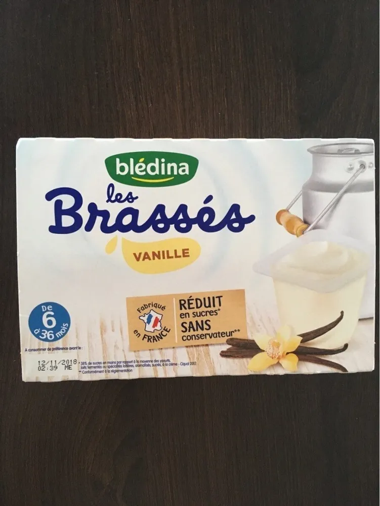 Blédina Les Brassés Vanille 6x95g Dès 6 mois