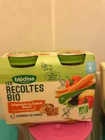 BLEDINA LES RECOLTES BIO Légumes du Soleil Boeuf 2x200g Dès 6 Mois