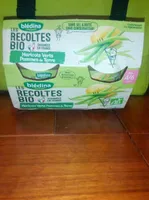 BLEDINA LES RECOLTES BIO Haricots Verts Pommes de Terre 2x130g Dès 4/6 Mois