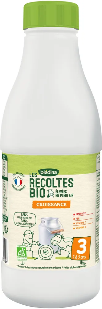 LES RECOLTES BIO Croissance 1l De 1 à 3 ans