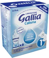 Gallia Calisma1 Coffret dés la naissance 6 x 70 ml de 0 à 6 mois