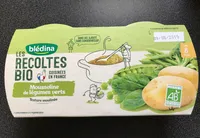 LES RECOLTES BIO BOLS 2x200g Mousseline de légumes verts Dès 8 mois