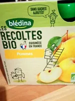 LES RECOLTES BIO Gourde Pommes 4x90g Dès 6 mois