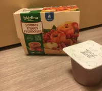 BLEDINA COUPELLES FRUITS 4X100g Pommes Fraises Framboises Dès 6 Mois