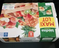 BLEDINA COUPELLES FRUITS 12x100g Pommes Kiwis Ananas / Pommes Pêches Biscuit Dès 8 Mois