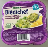 BLEDICHEF 250g Fondue de Poireaux et Pommes de terre Dès 15 mois