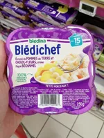 BLEDINA BLEDICHEF Ecrasé de Pommes de Terre et Choux-Fleurs, Crème Façon Béchamel 250g Dès 15 Mois