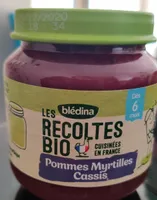 Les récoltes bio - pommes myrtilles cassis