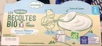LES RECOLTES BIO BRASSES 4x100g Nature Sans Sucres ajoutés Dès 6 Mois