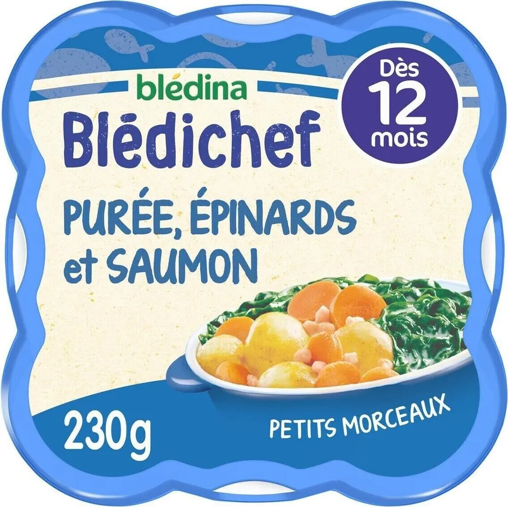 Blédichef Purée épinards et saumon
