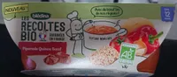 LES RECOLTES BIO BOLS 2x200g Piperade Quinoa Boeuf Dès 12 mois