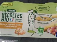 BLEDINA LES RECOLTES BIO Purée de Légumes Oubliés Poulet Fermier 2x200g Dès 8 Mois