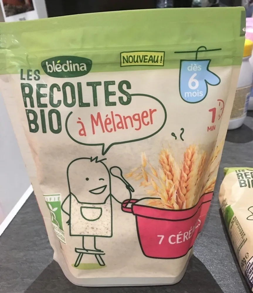 LES RECOLTES BIO à mélanger Sachet Céréales 180g 7 Céréales Dès 6 mois