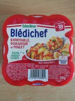 BLEDICHEF 250g Ratatouille, Boulghour et Poulet Dès 18 mois