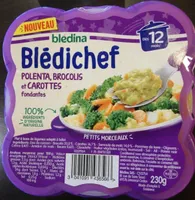BLEDINA BLEDICHEF Polenta, Brocolis et Carottes Fondantes 230g Dès 12 Mois