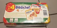 BLEDICHEF X 4 Cassolette de Patate Douce, Légumes et Poulet / Spaghetti à La Bolognaise Dès 15 mois.