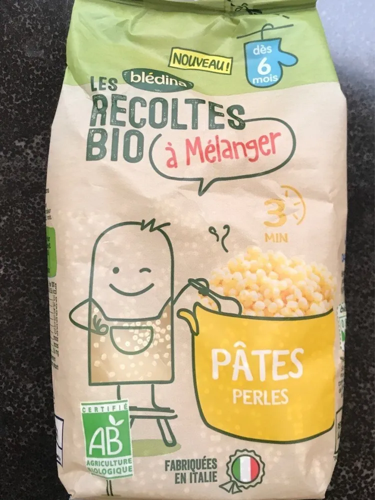 LES RECOLTES BIO à mélanger 290g Pâtes Perles Dès 6 mois
