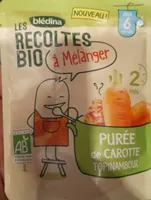 LES RECOLTES BIO à mélanger Sachet 120g Purée de Carotte Topinambour Dès 6 mois