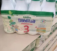 BLEDINA BLEDILAIT Croissance 3 Nature 8x1l De 12 Mois à 3 Ans
