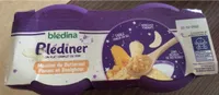BLEDINA BLEDINER BOLS Pâtes Coquilles Tomates Courgettes Lait x2 / Mouliné de Potiron Panais et Boulghour x2 4x200g Dès 12 Mois