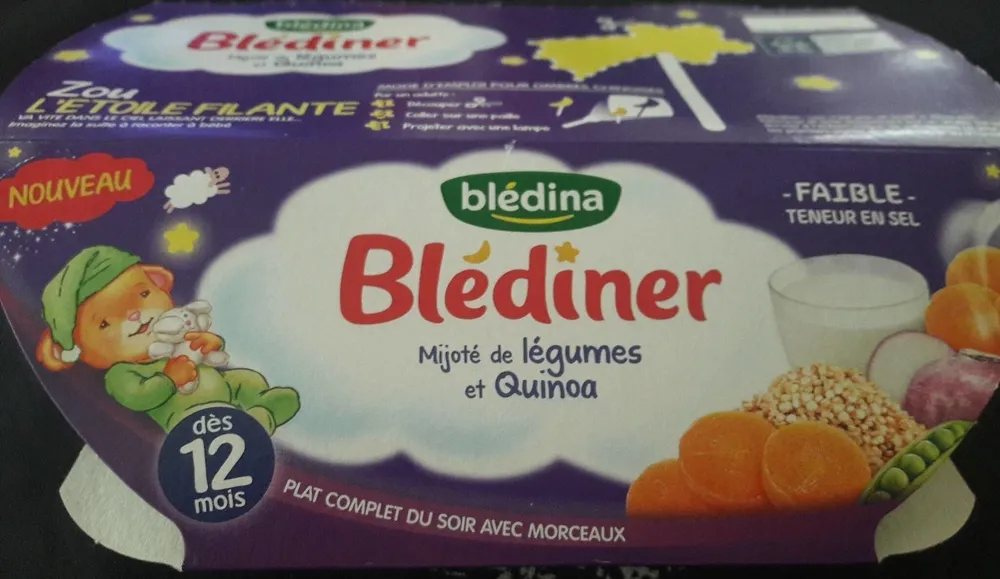 Blédiner mijoté de légumes et  quinoa