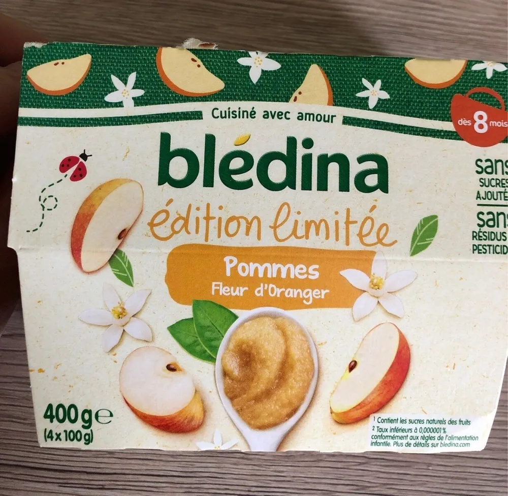 BLEDINA COUPELLES FRUITS Edition Limitée F 4x100g Dès 8 Mois