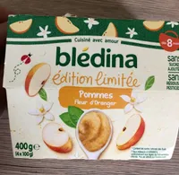 BLEDINA COUPELLES FRUITS Edition Limitée F 4x100g Dès 8 Mois