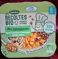 Duo de Carottes et Aubergines Lentilles Quinoa