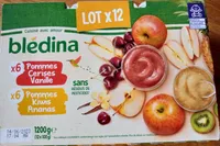Lot 6 x Pommes Cerises Vanille 6 x Pommes Kiwis Ananas