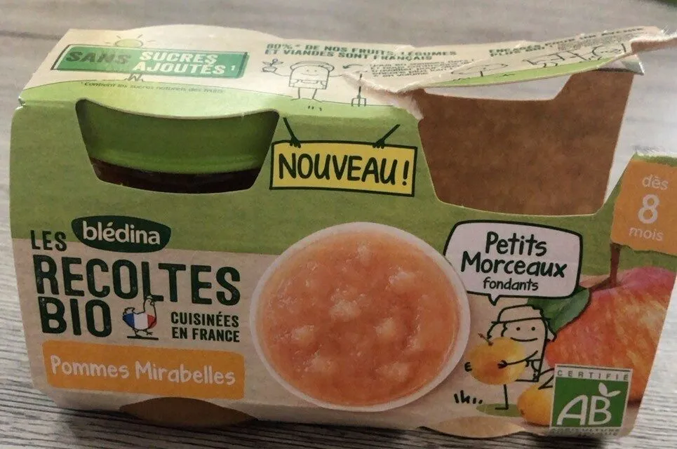 Compote pomme mirabelle petit morceaux