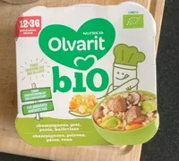 Champignons,poireau,pates,veau
